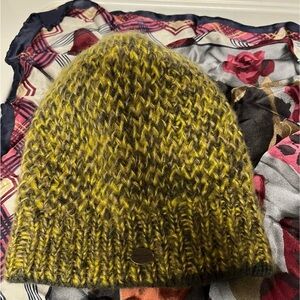Burton Yellow and Gray Knit Beanie